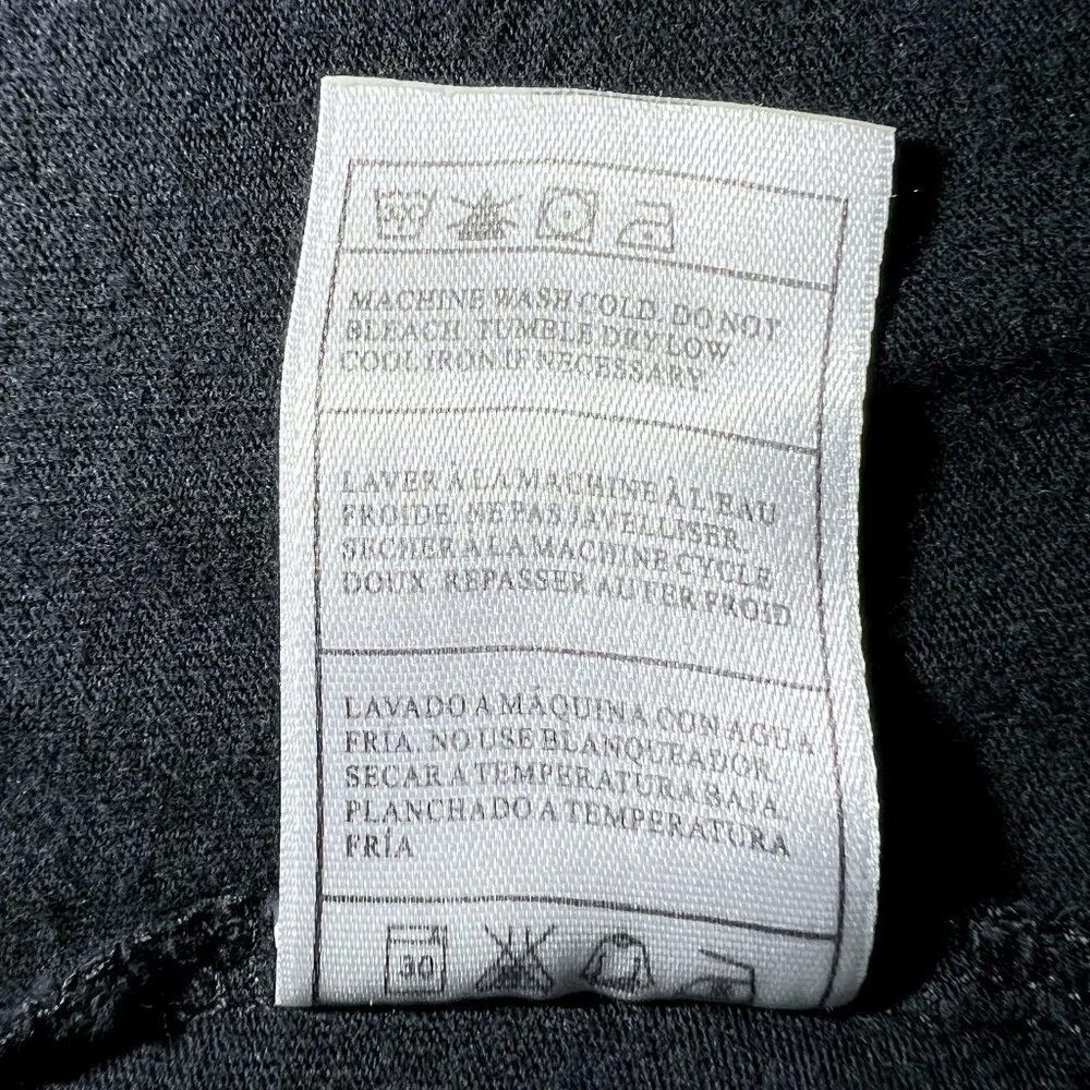 Women's Hurley Black Graphic Tee | 3/4 Sleeve | Size Medium | V-Neck Top - Picture 9 of 9